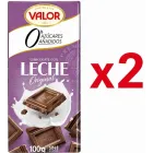 Chocolate VALOR sin azúcares añadidos, 2 tabletas, 100 g