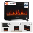Chimenea eléctrica KAMINIO Marlon Pro 24 con calefactor