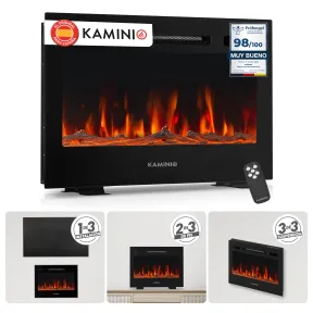 Chimenea eléctrica KAMINIO Marlon Pro 24 con calefactor