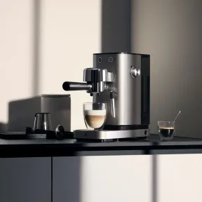 Cafetera espresso WMF Lono Silk de acero Cromargan