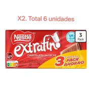 Nestlé Extrafino Chocolate con Leche 6 x 125 g