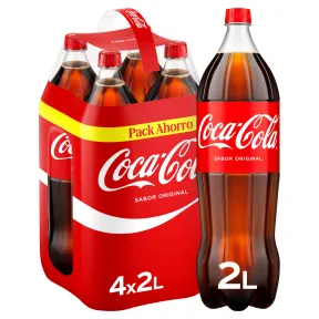 Pack Coca-Cola Original 4 x 2 L Refresco de Cola