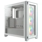 Caja Corsair iCUE 4000X RGB ATX Blanca Cristal Templado