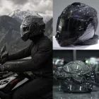Casco modular Scorpion Exo-Tech Evo Onyx carbono