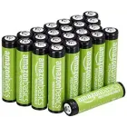 Pilas AAA recargables Amazon Basics, pack de 24