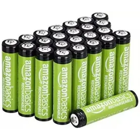 Pilas AAA recargables Amazon Basics, pack de 24