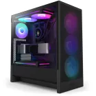 NZXT H5 Flow RGB (2024) Caja e-ATX Negra con 4 Ventiladores