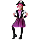 Disfraz pirata Pink Skull para niña 8-10 años
