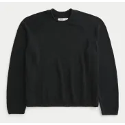 Jersey Hollister negro de hombre en mezcla de algodón