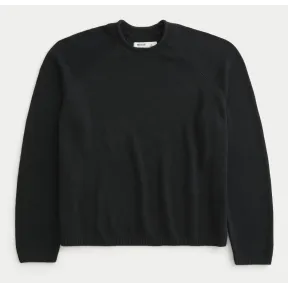 Jersey Hollister negro de hombre en mezcla de algodón