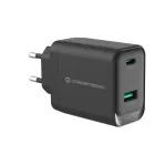 Cargador Conceptronic GaN 45 W USB-C y USB-A