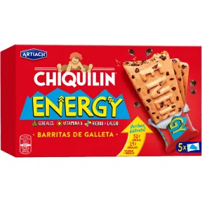 Galletas Chiquilín Energy con Chocolate Artiach 3x2