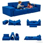 Sofá infantil transformable de 14 módulos