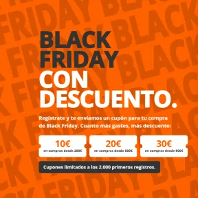 Cupones Black Friday de 10€, 20€ y 30€ en PcComponentes