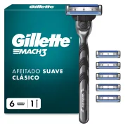 Maquinilla Gillette Mach3 para Hombre con 6 Recambios