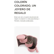 2 piezas Disney Pandora con joyero de regalo