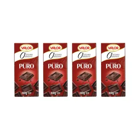 Valor Chocolate Puro Sin Azúcares Añadidos, 100 g