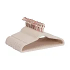 50 perchas finas antideslizantes de terciopelo rosa