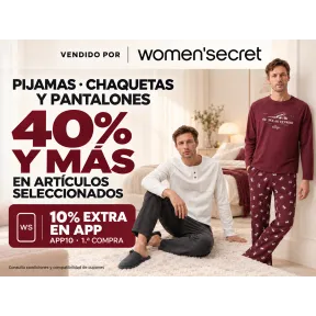 Women’secret: 40% y más + 10% extra en 1.ª compra