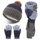 Conjunto infantil de gorro, bufanda y guantes de invierno