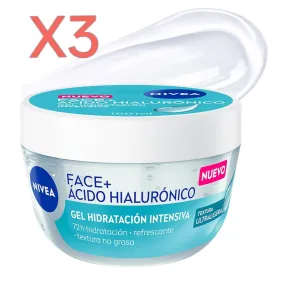 NIVEA Face Gel Ácido Hialurónico 100 ml Pack 3