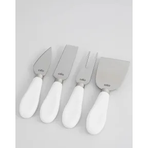 Cuchillo de cocina FORMAGGIO SET blanco