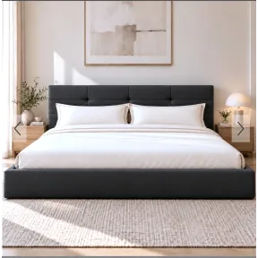 Cama canapé Cella 200x200 con almacenaje y somier