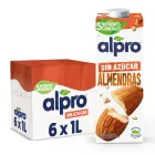 Alpro Bebida de Almendras sin Azúcar Pack 6 x 1L
