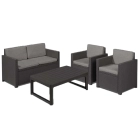 Muebles de jardín: sofá, sillas y mesa Keter 2 plazas.