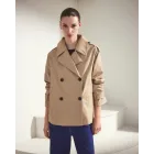 Gabardina corta de mujer