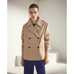 Gabardina corta de mujer