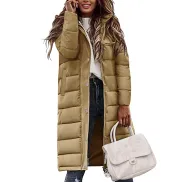 Abrigo largo acolchado Tuopuda para mujer M y L