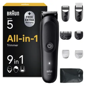 Kit Cortapelos Hombre 9 en 1 para Barba, Pelo y Cuerpo
