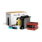 Cafetera Delta Q MiniQool gris con 50 cápsulas