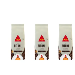 Pack 3 Delta Cafés Ritual en Grano Natural 500 g