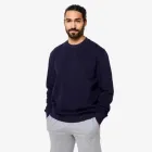 Sudadera Cálida de Muletón Azul Oscuro para Hombre
