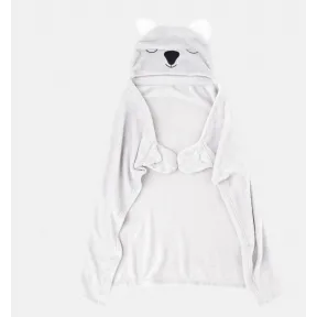 Manta poncho infantil TEX HOME gris 70x95 cm