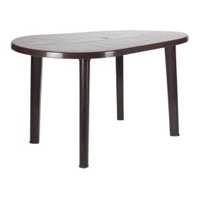 Mesa oval Breeze de resina 137 x 72 cm Thinia Home