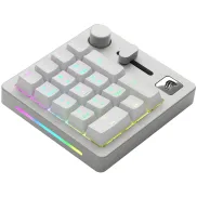Teclado numérico GLORIOUS GMMK Macro Bluetooth blanco