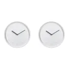 Pack de 2 relojes de pared Alba blancos de 25 cm