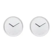 Pack de 2 relojes de pared Alba blancos de 25 cm