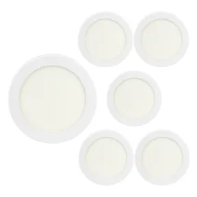 Pack de 6 downlights LED SECOM de 18 W