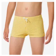 Bañador bóxer Fiti para niño amarillo a rayas