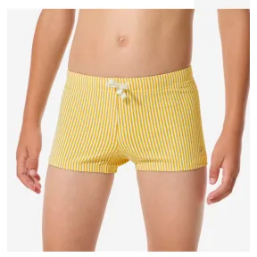 Bañador bóxer Fiti para niño amarillo a rayas