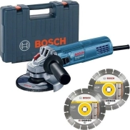 Bosch GWS 880: Amoladora angular 125 mm con maletín y discos