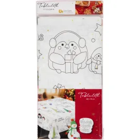 Mantel navideño para colorear de 240 x 135 cm