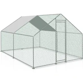 Gallinero prefabricado de acero galvanizado de 9 m²