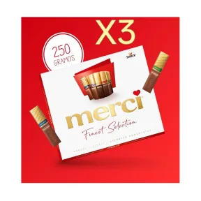 X3 Selection de 8 sabores sin gluten, 250 g