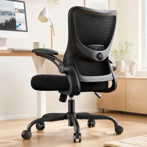 Silla ergonómica de malla con reposabrazos 3D