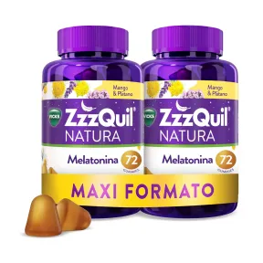 ZzzQuil Natura: 2 x 72 gummies de melatonina
